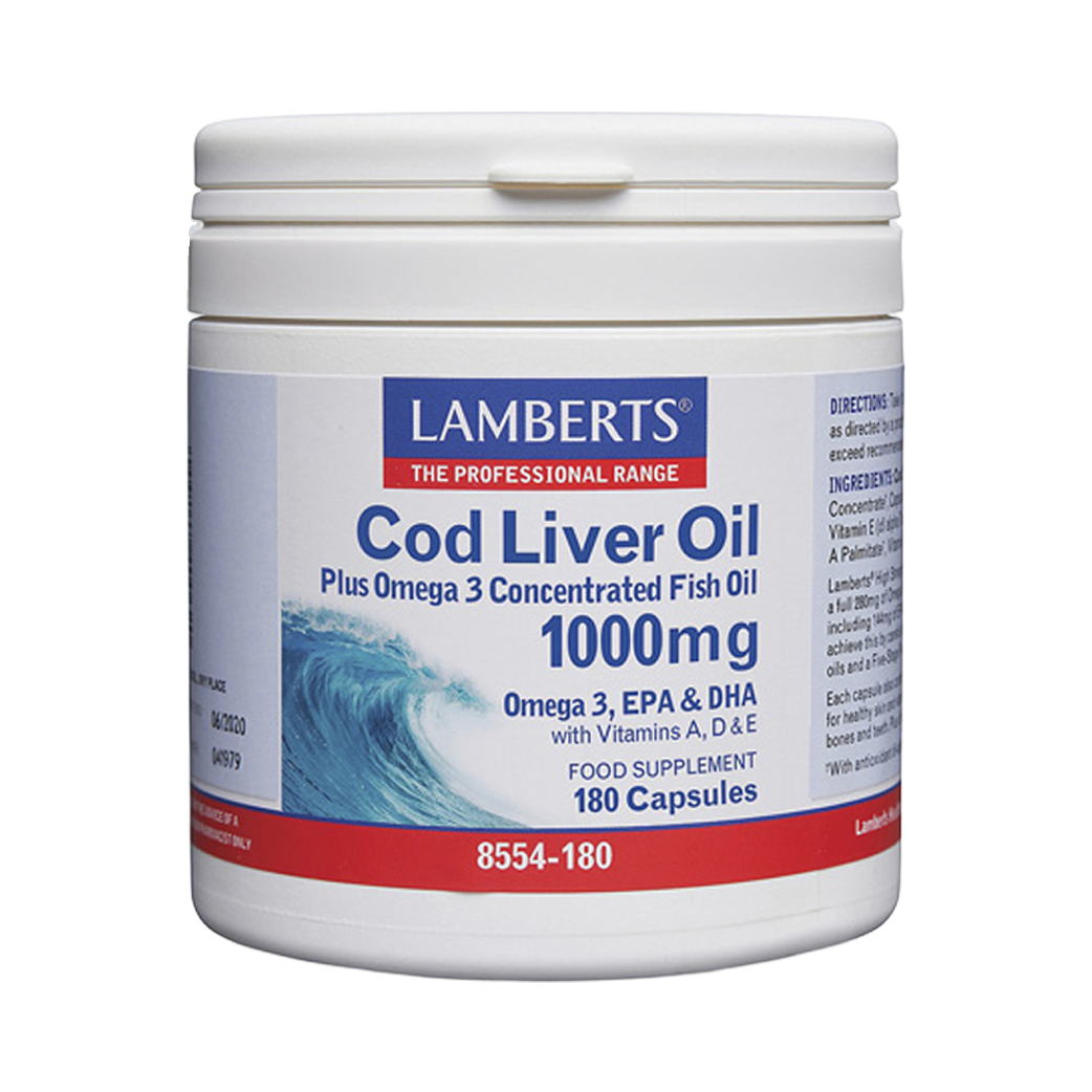 Aceite de Hígado de Bacalao 1000mg (180 caps)